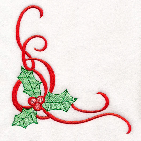 Merry Textures Holly Swirls Corner - Image 10