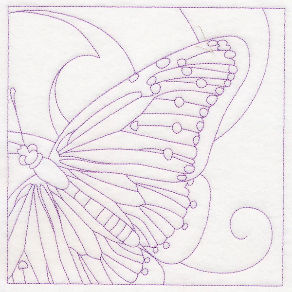 Mesmerizing Butterfly Quilting Square (Double Run) - Image 2