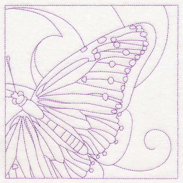 Mesmerizing Butterfly Quilting Square (Double Run) - Image 3
