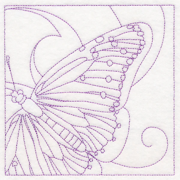 Mesmerizing Butterfly Quilting Square (Double Run) - Image 4