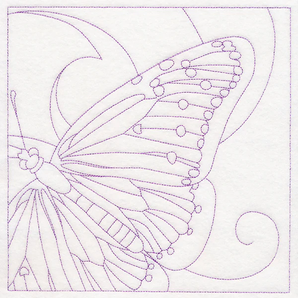 Mesmerizing Butterfly Quilting Square (Double Run) - Image 6
