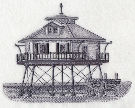 Middle Bay Lighthouse Sketch (Alabama) - Image 3