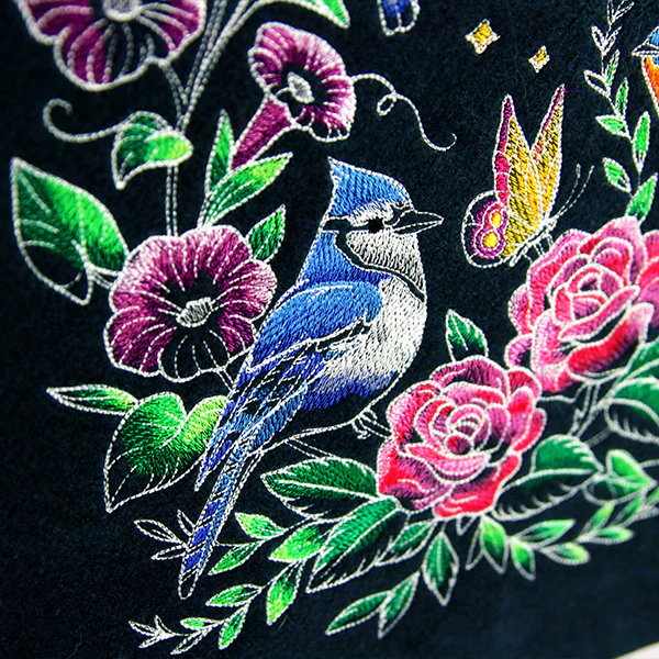 Midnight Garden & Birds Scene - Image 15