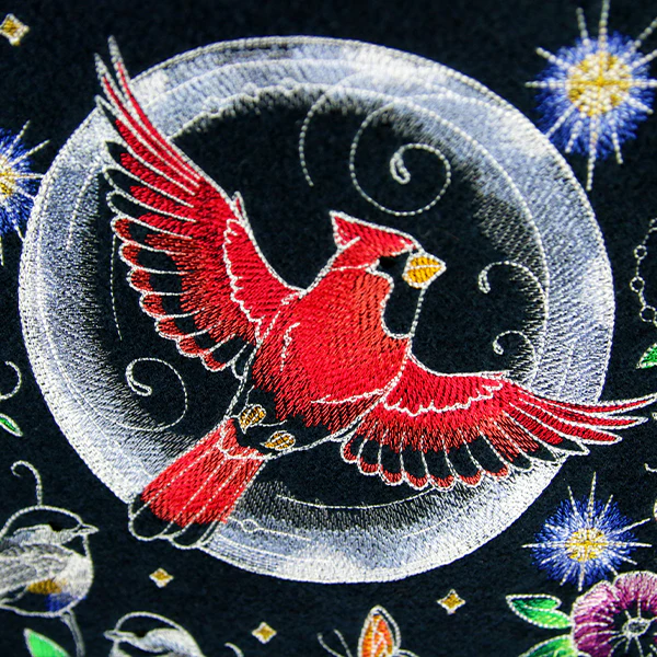 Midnight Garden & Birds Scene - Image 16