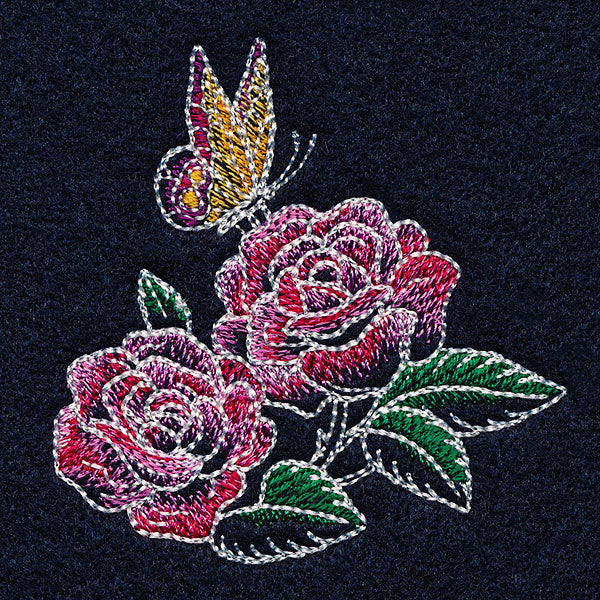 Midnight Garden Monarch & Roses Accent - Image 3
