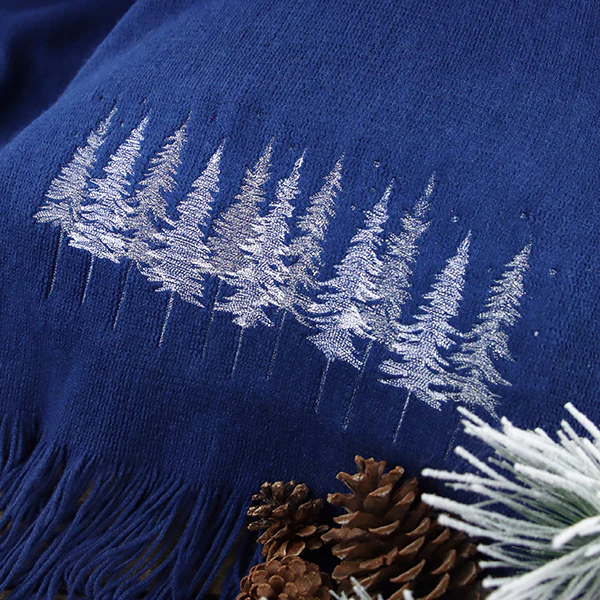 Midnight Snowy Forest Border - Image 10