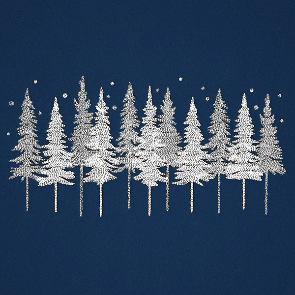 Midnight Snowy Forest Border - Image 5