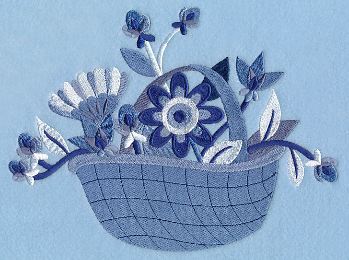 Midwinter Blues Bouquet Basket - Image 6