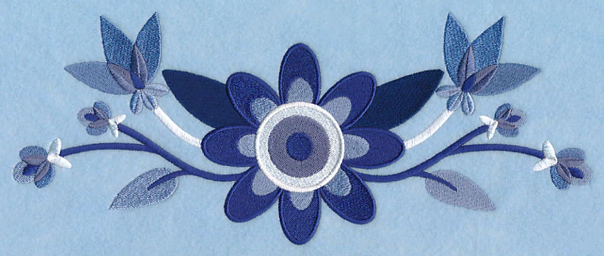 Midwinter Blues Bouquet Border 1 - Image 6