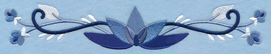 Midwinter Blues Bouquet Border 2 - Image 6