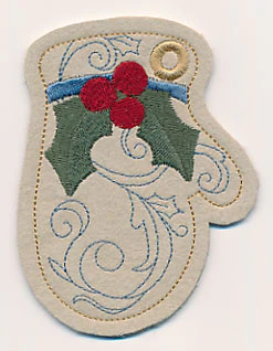 Mitten Christmas Tag (In-the-Hoop) - Image 2