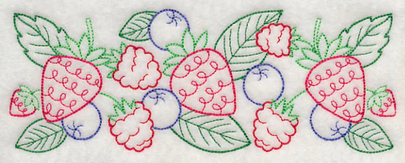 Mixed Berry Border (Vintage) - Image 4