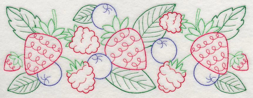 Mixed Berry Border (Vintage) - Image 6
