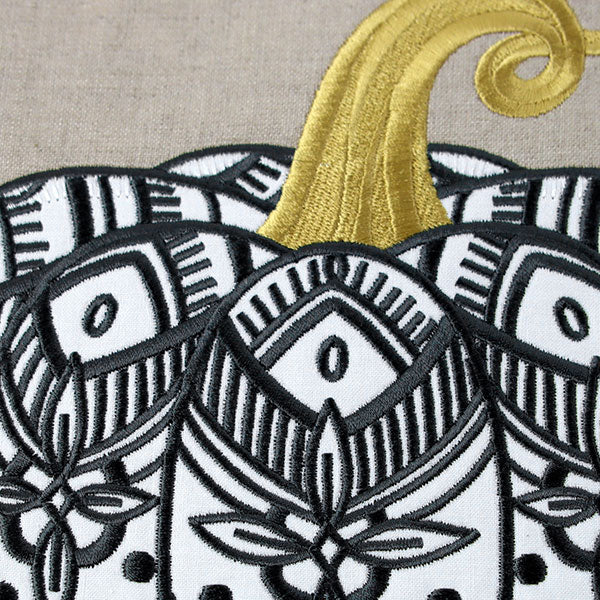 Modern Art Deco Pumpkin (Applique) - Image 4