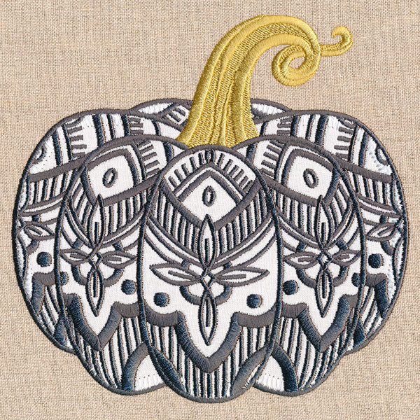 Modern Art Deco Pumpkin (Applique) - Image 5