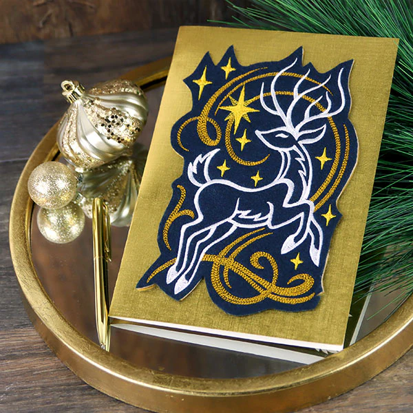Modern Art Nouveau Reindeer - Image 2