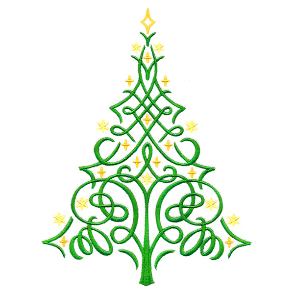Modern Swirls Christmas Tree - Image 11