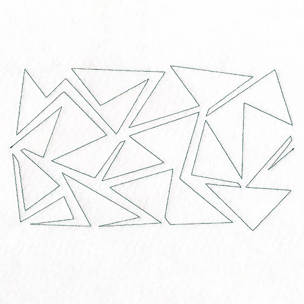 Modern Triangles Geometry (Edge-to-Edge Quilting) - Image 2
