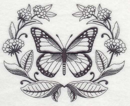 Monarch and Milkweed Laurel - Image 3