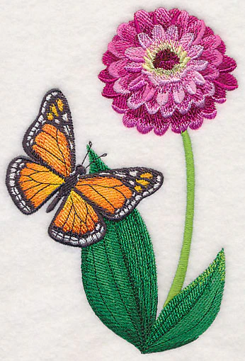 Monarch and Zinnia - Image 4