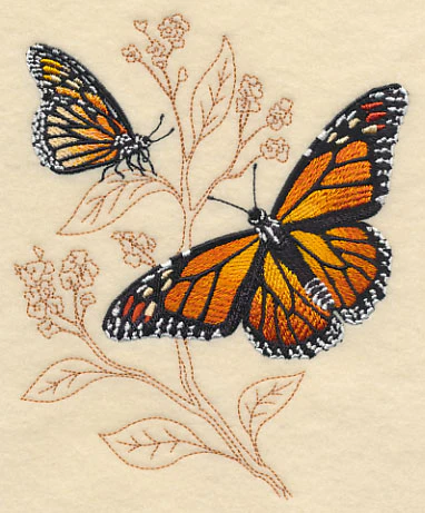 Monarch on Delicate Leaf - Image 4