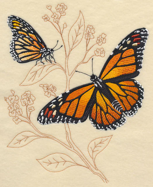 Monarch on Delicate Leaf - Image 5