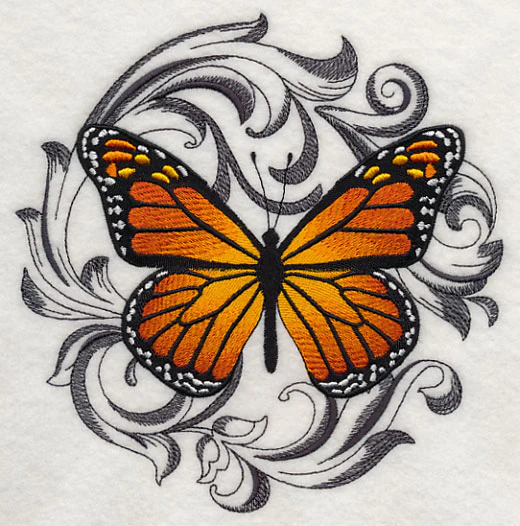 Monarch with Baroque Background - Image 2