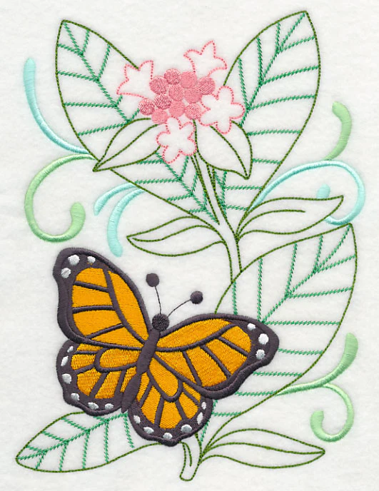 Monarch With Milkweed - Image 6