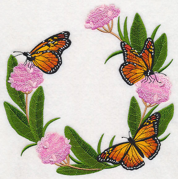 Monarchs and Milkweed Wreath - Image 5