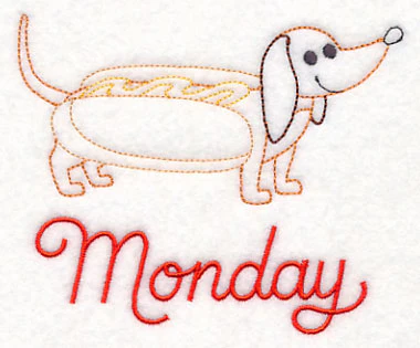 Monday Dachshund (Vintage)
