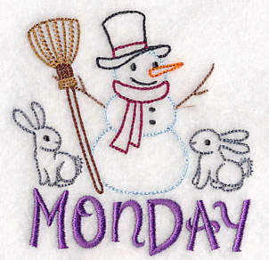 Monday Snowman (Vintage) - Image 2