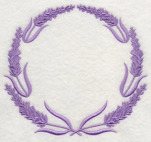 Monogram Wreath - Lavender - Image 3