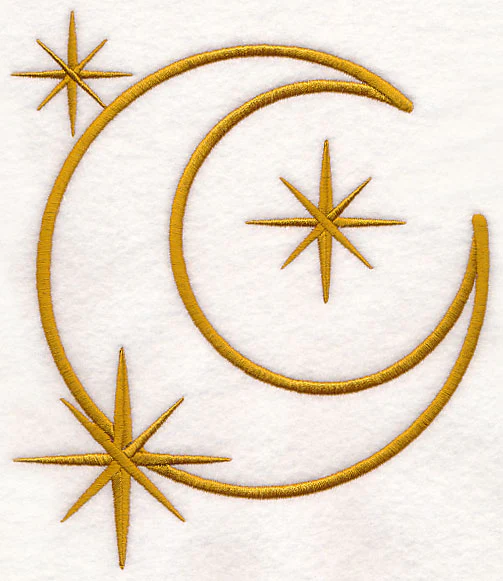 Moon and Stars (Goldwork) - Image 6