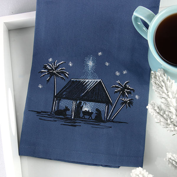 Moonlit Christmas Manger Scene - Image 8