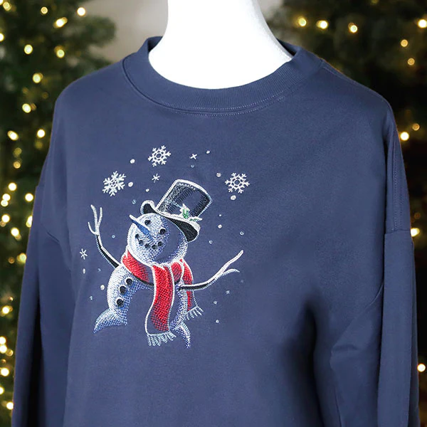 Moonlit Snowfall Snowman - Image 2