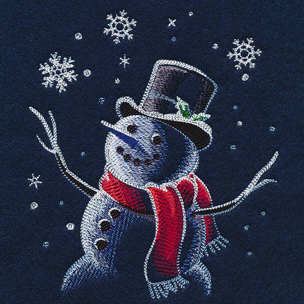 Moonlit Snowfall Snowman - Image 3