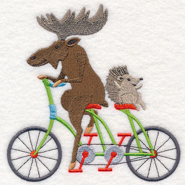 Moose and Hedgehog Bike Buddies - Image 4