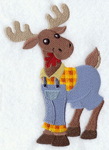 Moose in Bib Overalls - Image 3