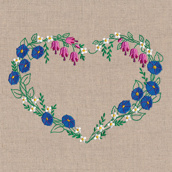 Morning Glories and Bleeding Heart Wreath - Image 4