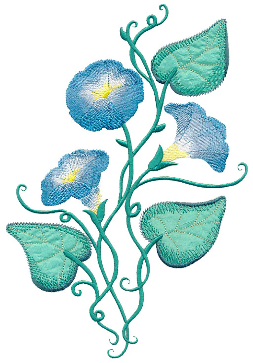 Morning Glories (Luxury Applique) - Image 5