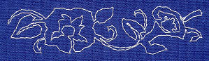 Morning Glory Sashiko Border (Single Run) - Image 4