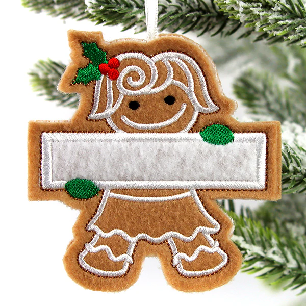 Mother Gingerbread Ornament (In-the-Hoop) - Image 2