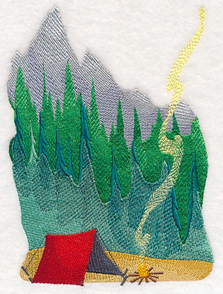 Mountain Scene in Watercolor - Image 2