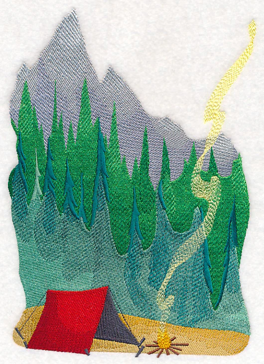 Mountain Scene in Watercolor - Image 4