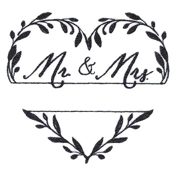 Mr & Mrs Heart Wreath - Image 5