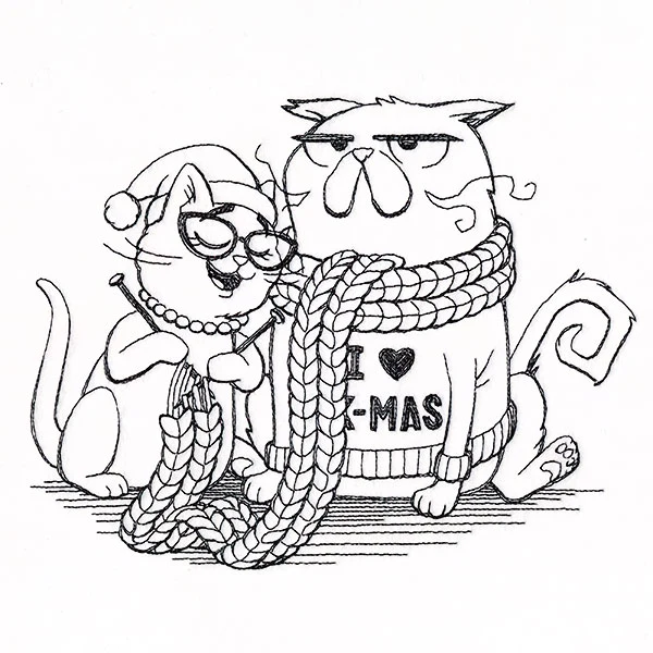 Mr. & Mrs. Holiday Cat - Image 4