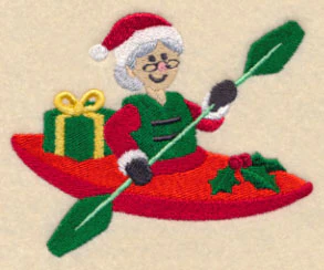 Mrs. Claus in Kayak - Image 3