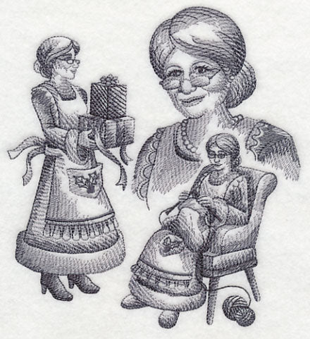 Mrs. Claus Sketch - Image 2