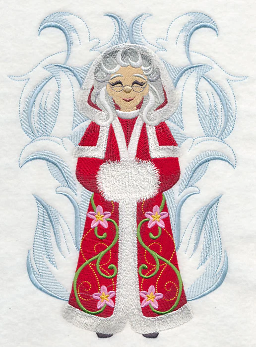 Mrs. Claus with Frosty Baroque
