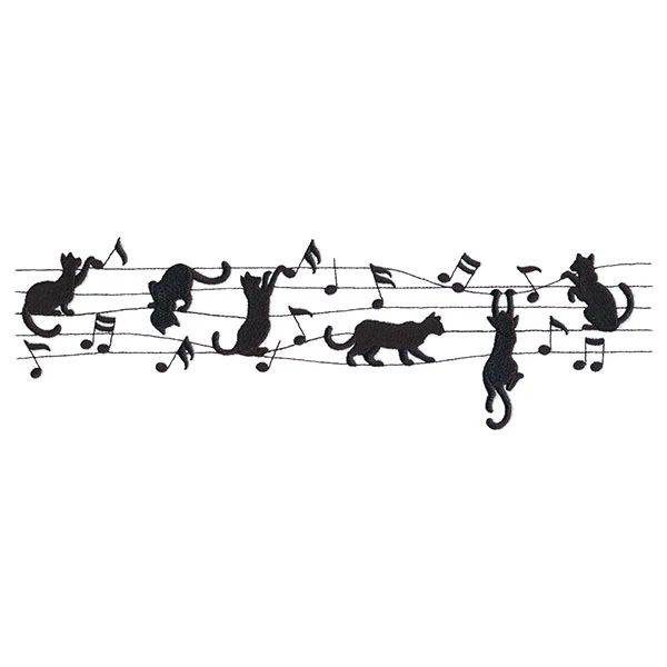 Music and Mischief Cats Border - Image 9